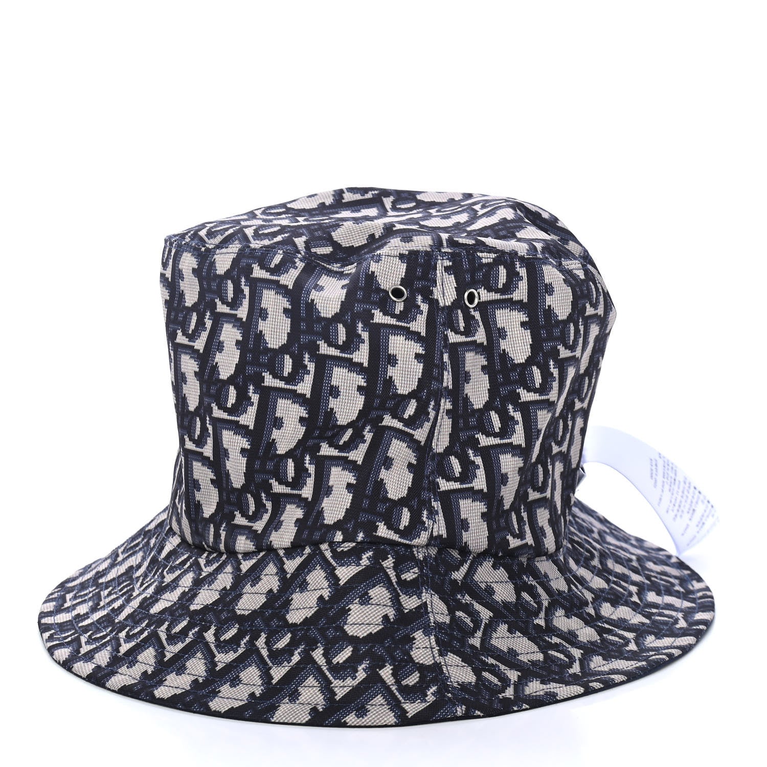 Christian Dior Oblique Reversible Teddy-D Brim Bucket Hat 57 Blue 6 of 8