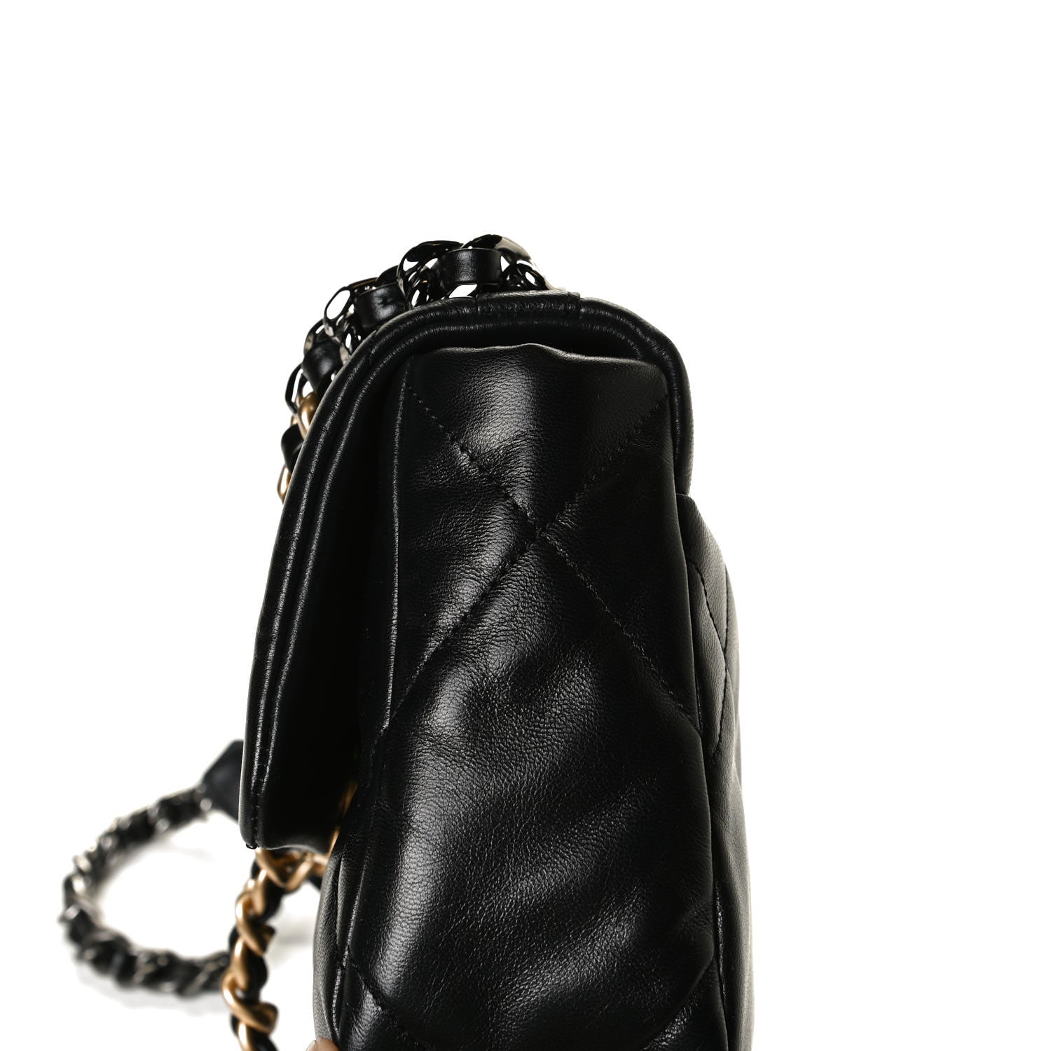 Chanel Goatskin Quilted Medium Chanel 19 Flap Black 11 of 14