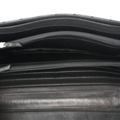 Chanel Patent Calfskin Quilted Flap Clutch With Chain Black 5 of 11