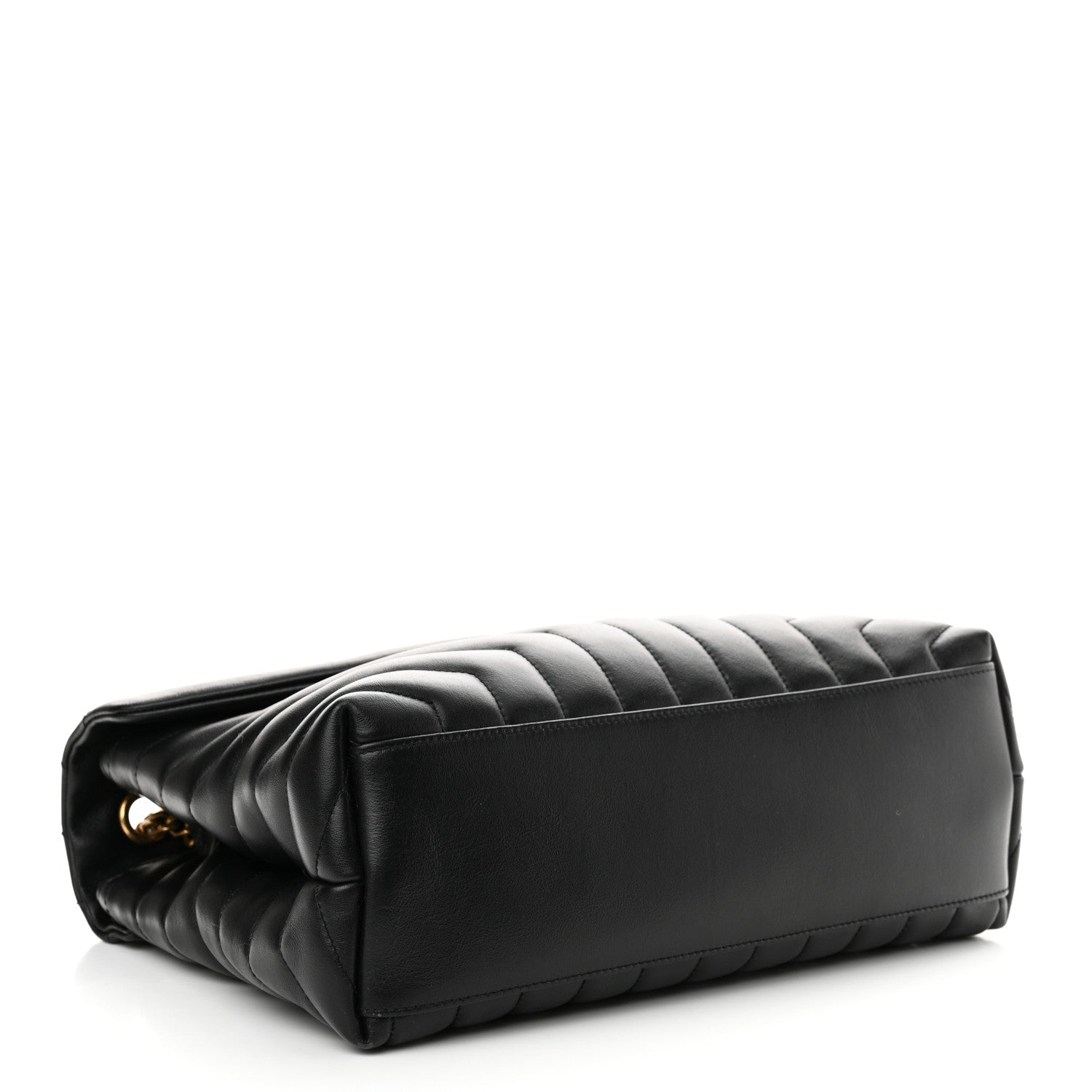Saint Laurent Calfskin Y Quilted Monogram Medium Loulou Chain Satchel Black 4 of 11