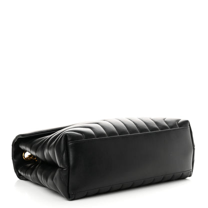 Saint Laurent Calfskin Y Quilted Monogram Medium Loulou Chain Satchel Black 4 of 11