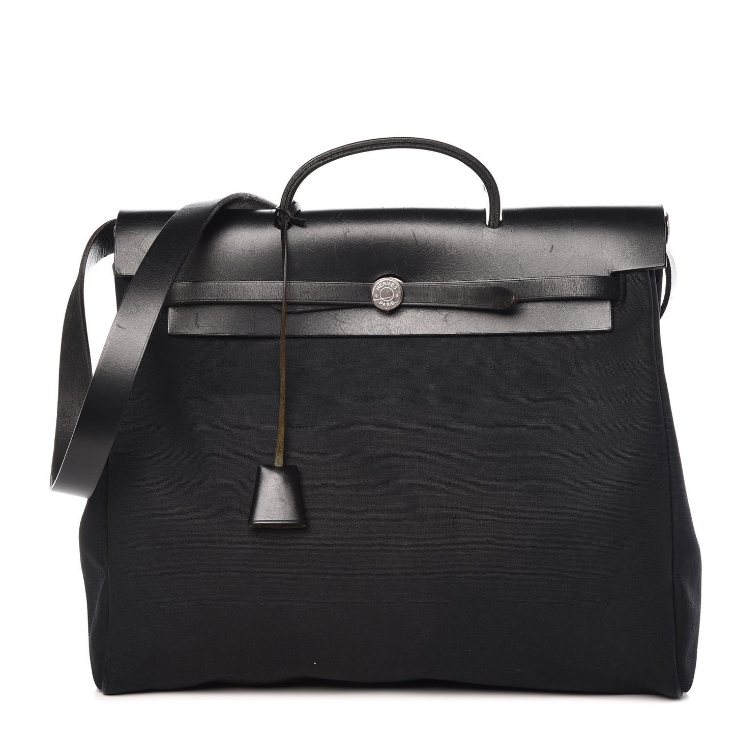 Toile Vache Calfskin Herbag 40 GM Black