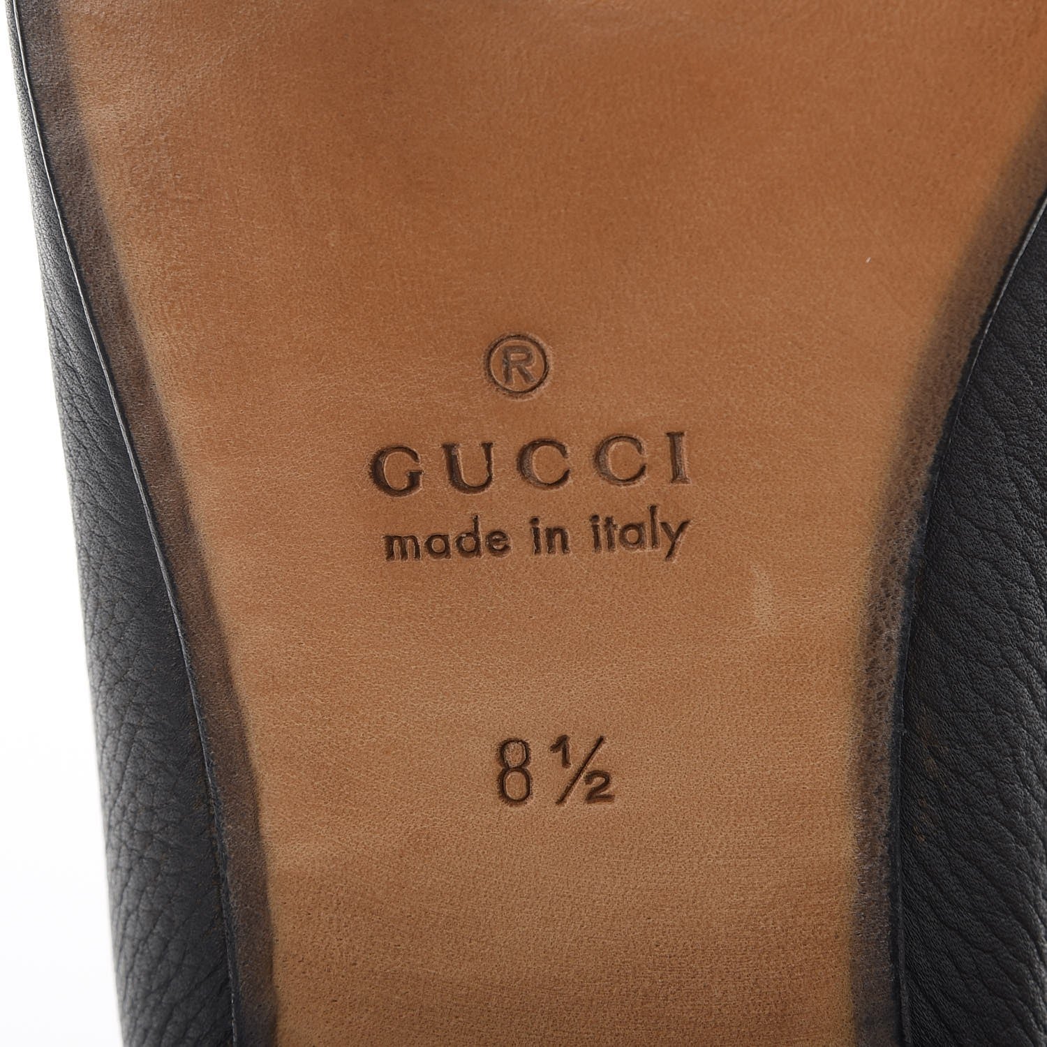 Gucci Mens Calfskin Vicente L'Avenue Loafer 8.5 Black 7 of 13
