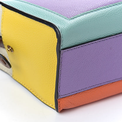 Marc Jacobs Grained Calfskin Colorblock Mini Grind Tote Surf Multi 10 of 12