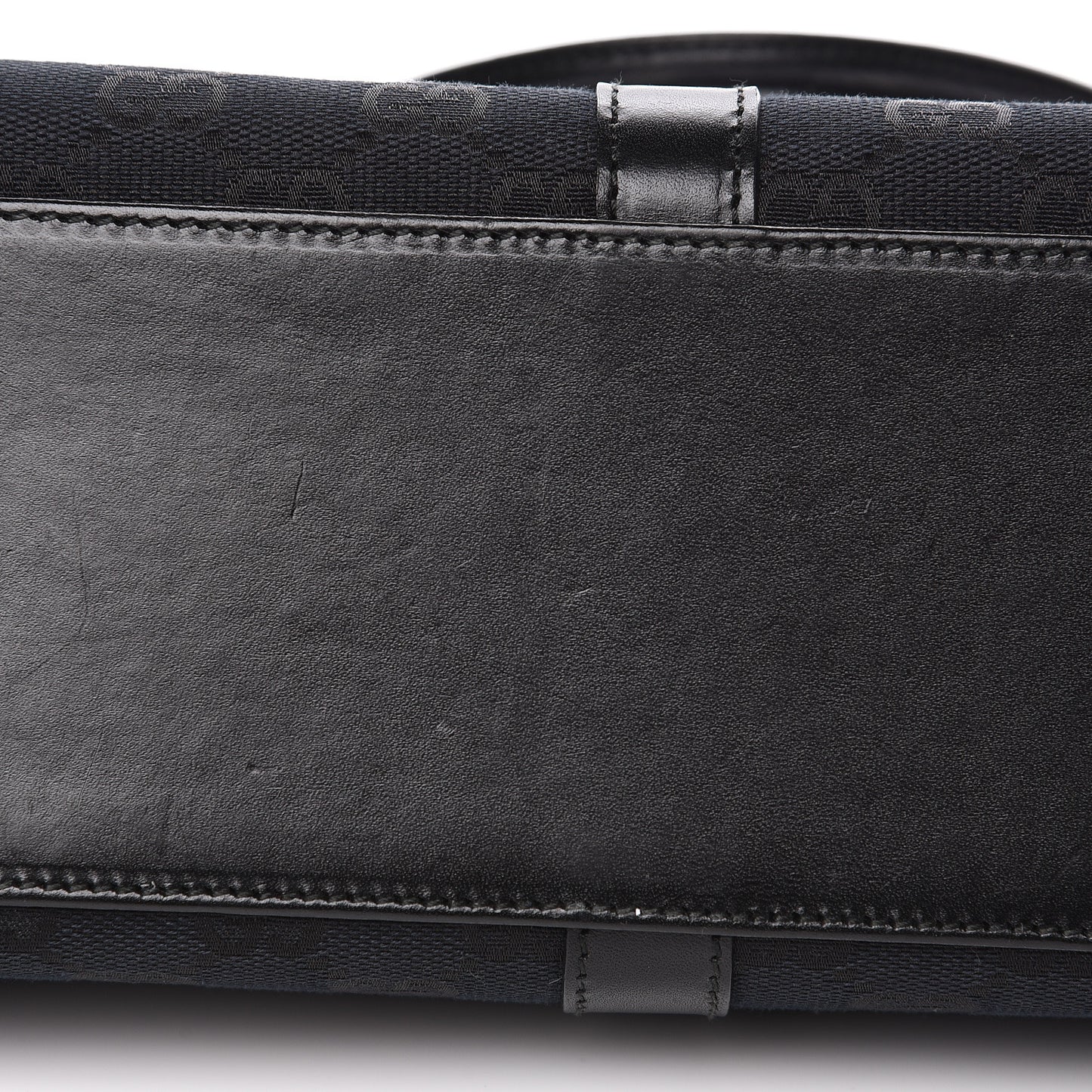 Monogram Bardot Shoulder Bag Black
