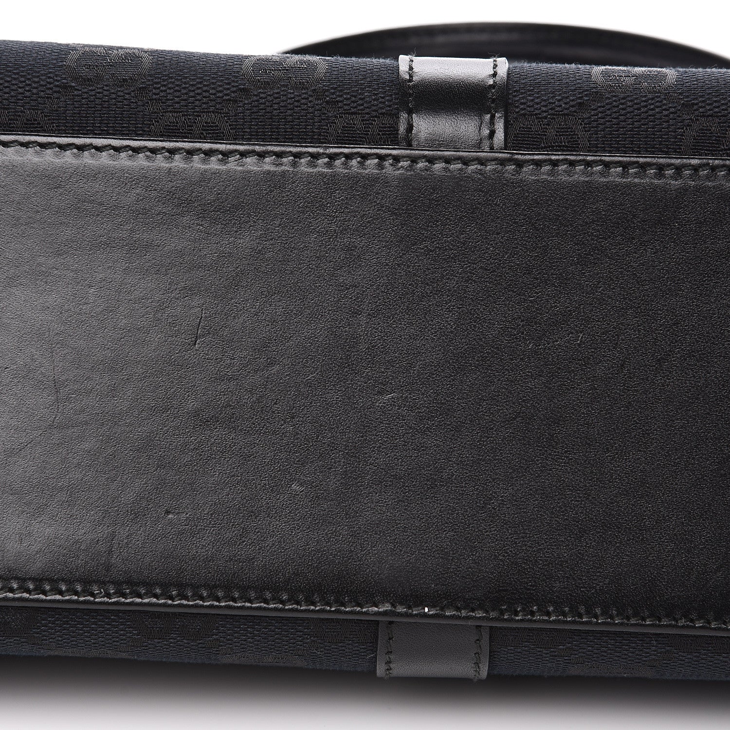 Gucci Monogram Bardot Shoulder Bag Black 9 of 14