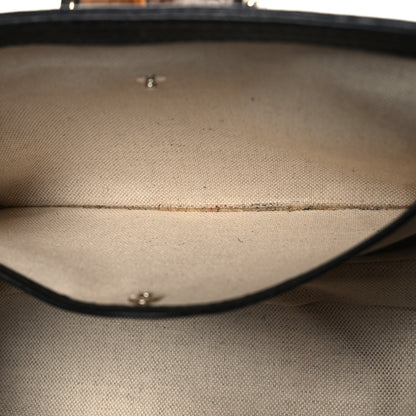 Gucci Calfskin Medium New Bamboo Top Handle Bag Black 12 of 15