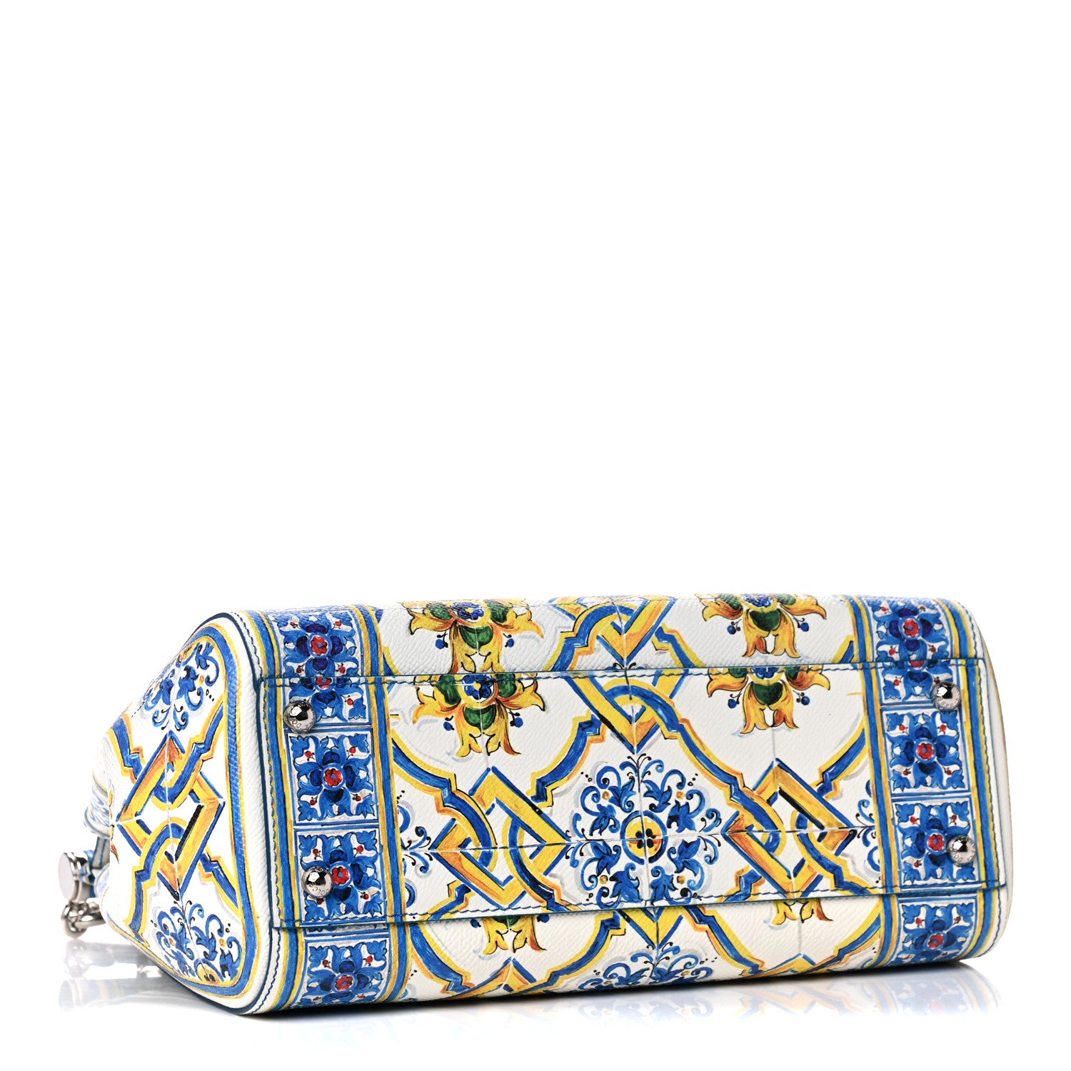 Dolce & Gabbana Dauphine Majolica Print Medium Miss Sicily Satchel Multicolor 4 of 13