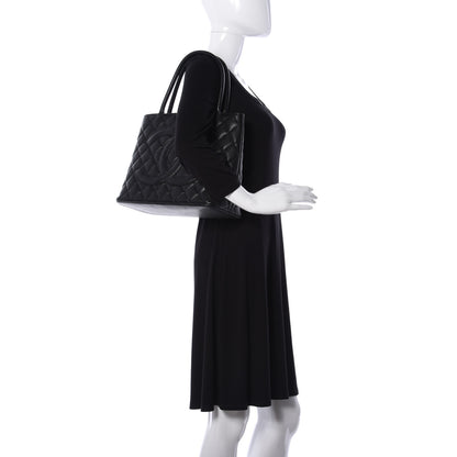Chanel Caviar Quilted Medallion Tote Black 2 of 10