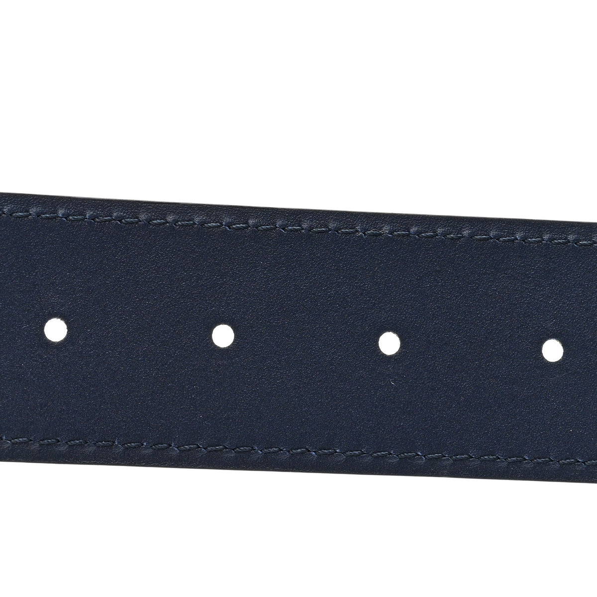 Gucci Calfskin Web Interlocking G Belt 90 36 Navy 4 of 4