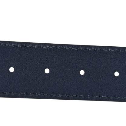 Gucci Calfskin Web Interlocking G Belt 90 36 Navy 4 of 4