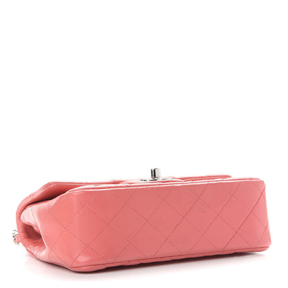 Chanel Lambskin Quilted Mini Rectangular Flap Pink 4 of 10