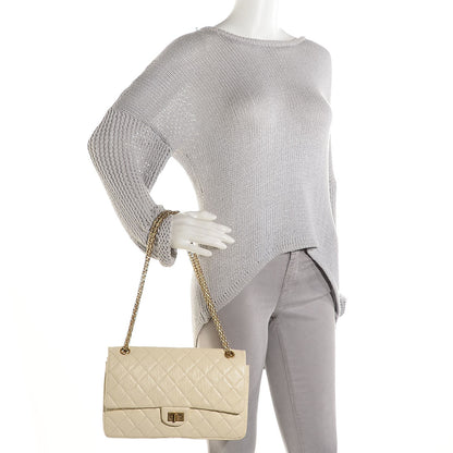 Chanel Aged Calfskin Quilted 2.55 Reissue 226 Flap White 2 of 8