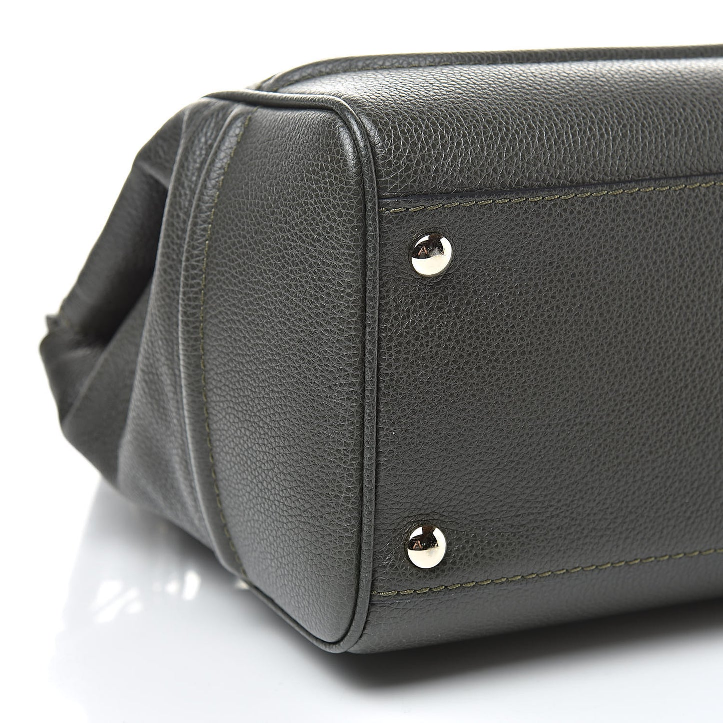 Calfskin Large Palazzo Empire Bag Verde Scuro Black