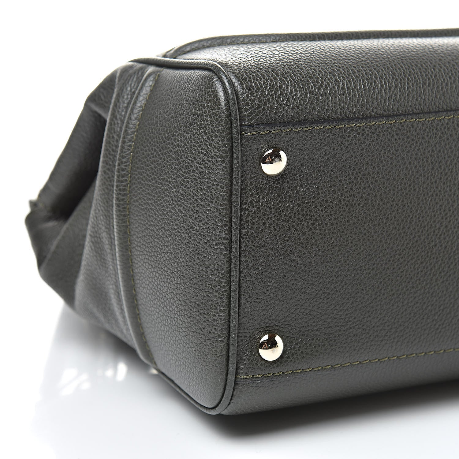 Versace Calfskin Large Palazzo Empire Bag Verde Scuro Black 9 of 11