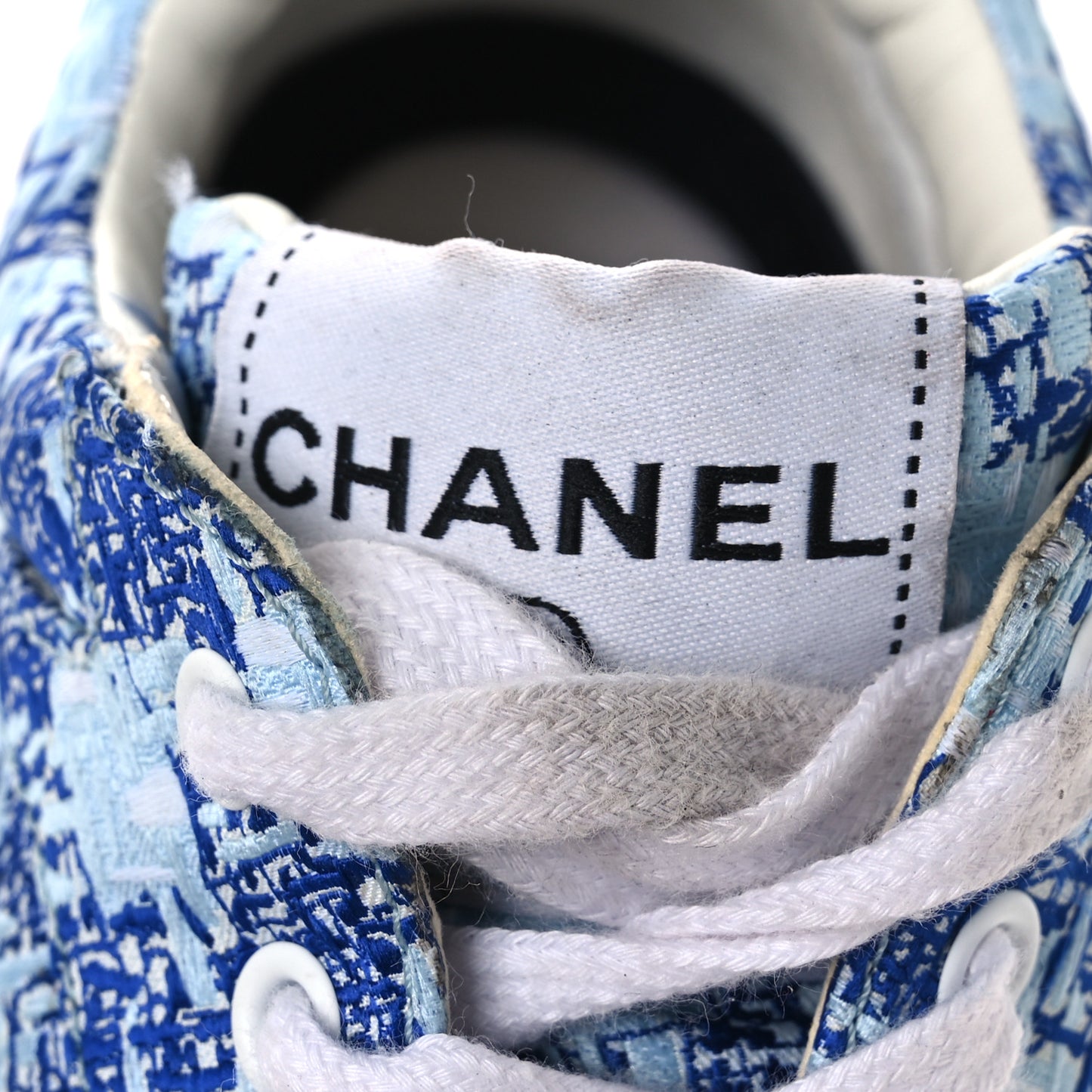 Tweed CC Sneakers 36.5 Blue White