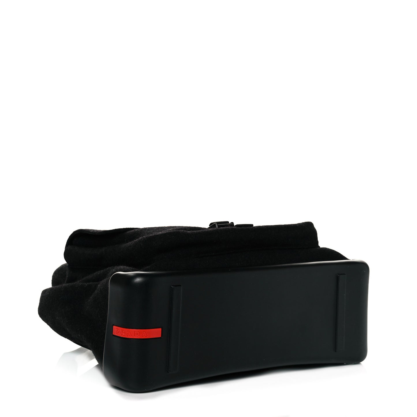 Wool Messenger Satchel Black