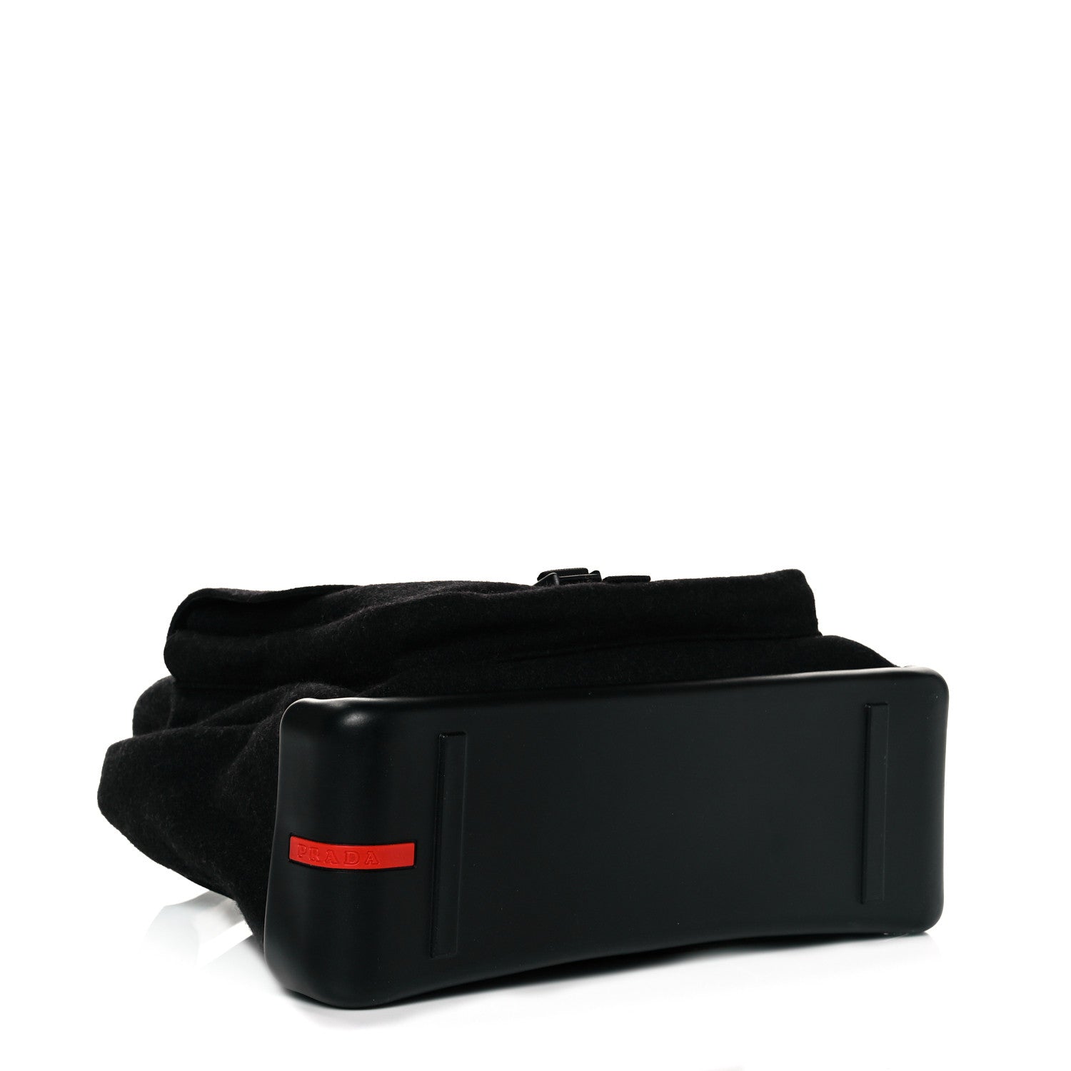 Prada Wool Messenger Satchel Black 3 of 11