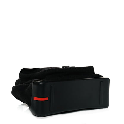 Prada Wool Messenger Satchel Black 3 of 11