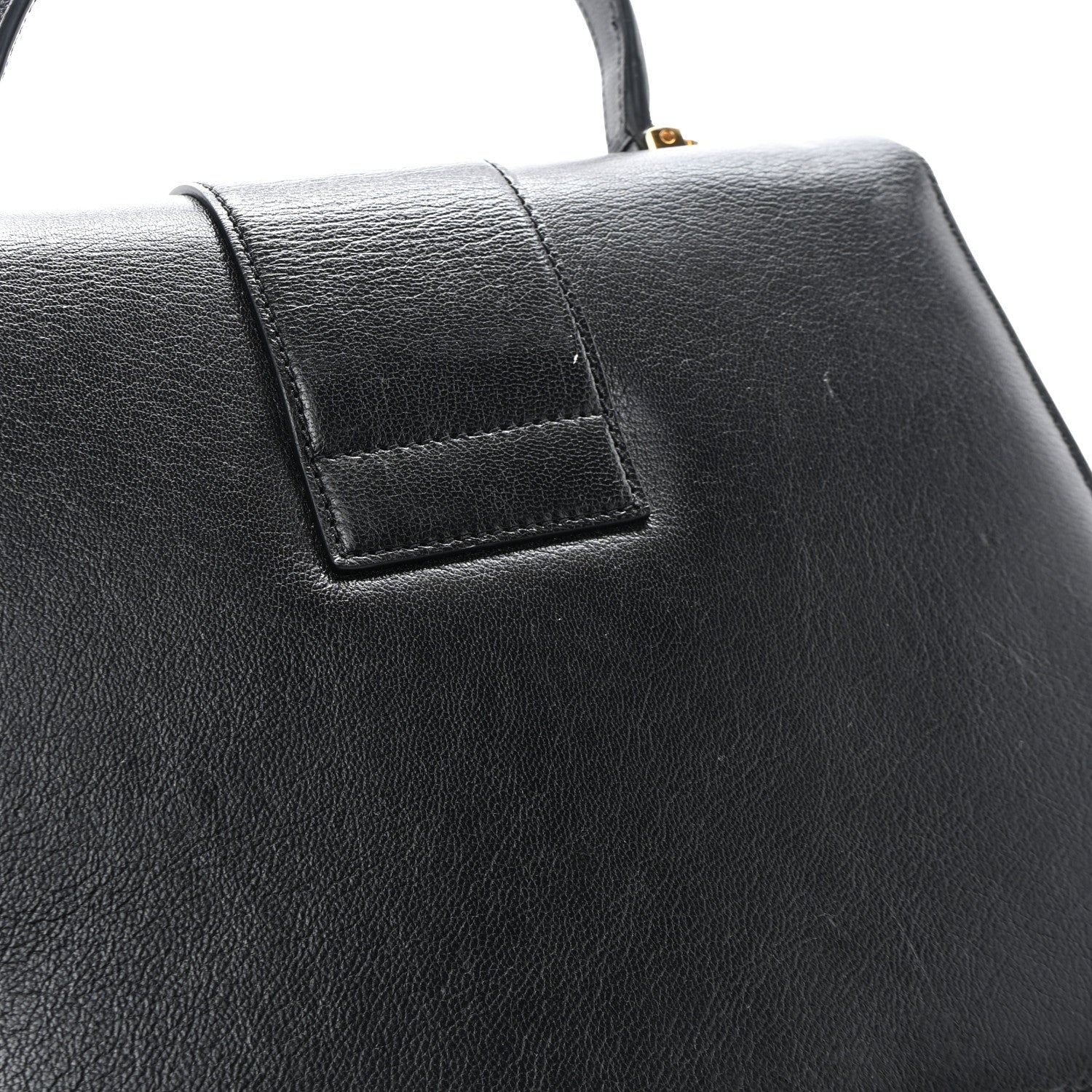Tom Ford Shiny Goatskin Medium 001 Top Handle Bag Black 12 of 13