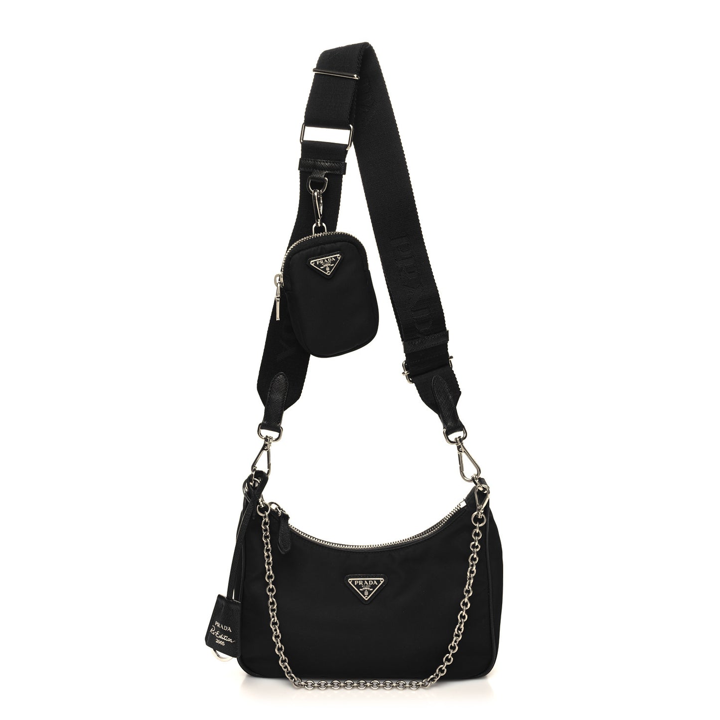 Nylon Re-Edition 2005 Shoulder Bag Black
