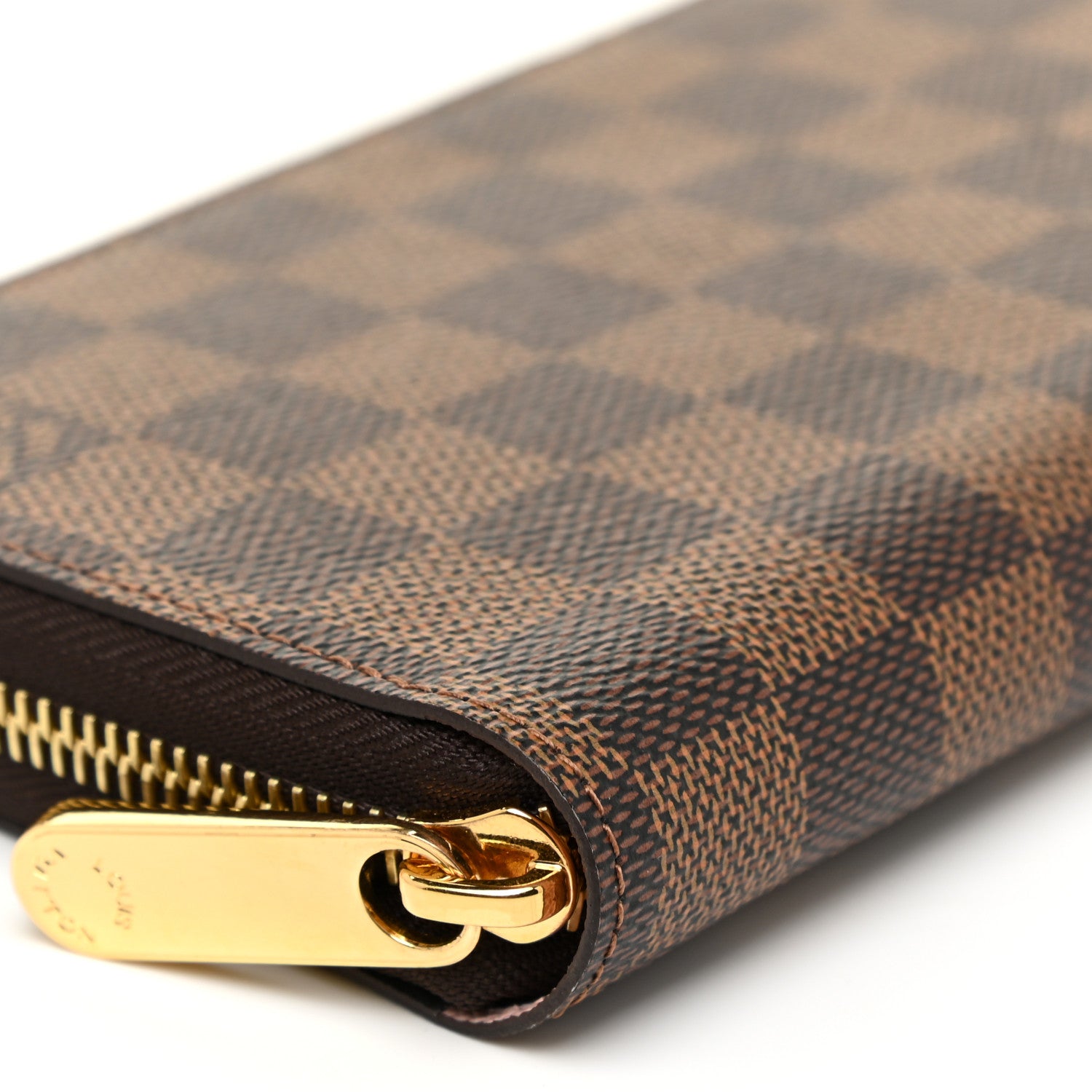 Louis Vuitton Damier Ebene Zippy Wallet Rose Ballerine 8 of 10