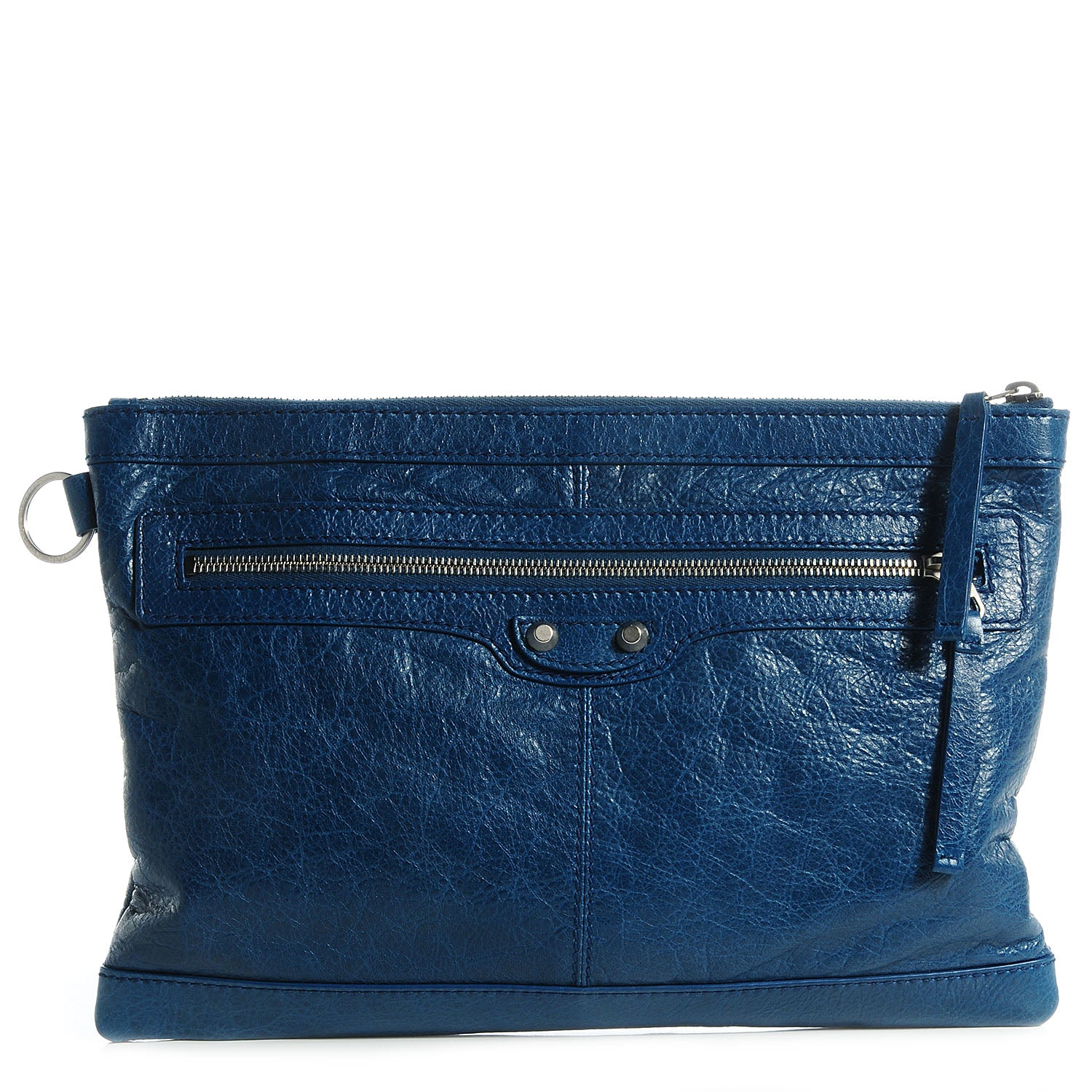 Balenciaga Agneau Arena Clip Medium Bleu Mineral 1 of 12