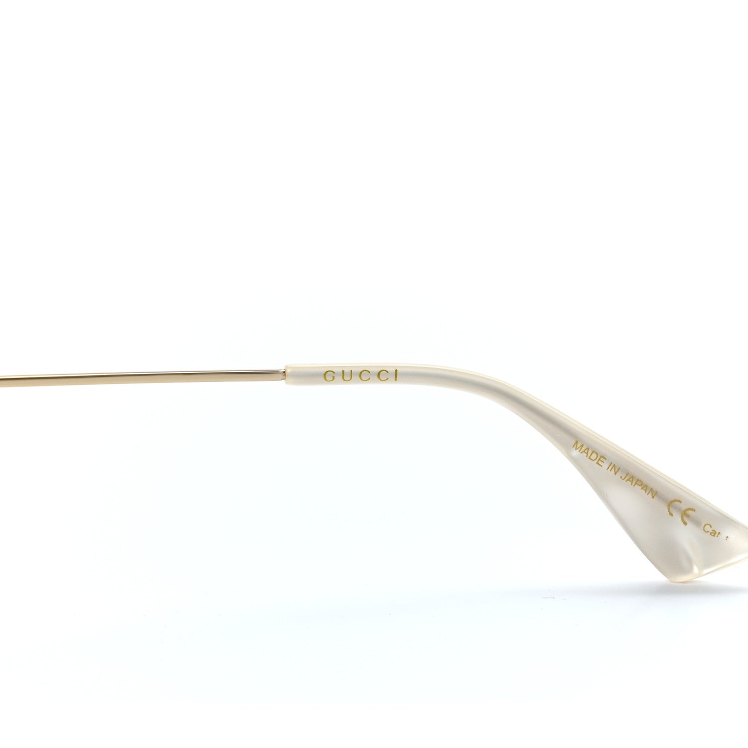 Gucci Metal Glitter Aviator Sunglasses G0227S Brown Gold 5 of 8