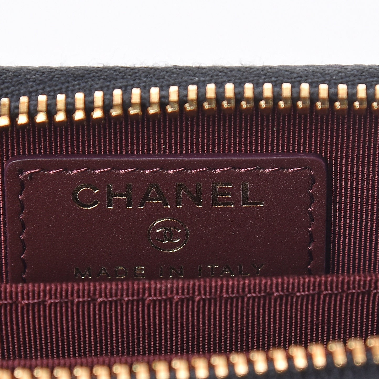 Caviar Quilted Zip Coin Purse Black