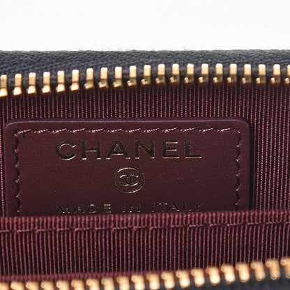 Chanel Caviar Quilted Zip Coin Purse Black 6 of 8