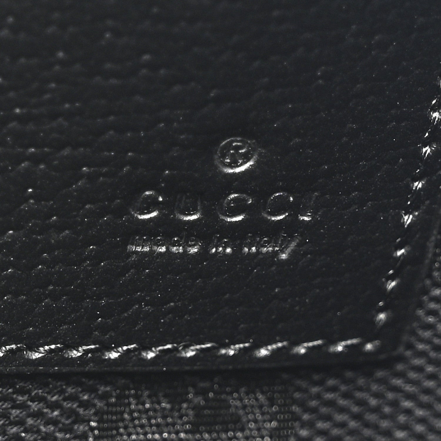 Gucci Calfskin Horsebit 1955 Wristlet Pouch Black 6 of 10