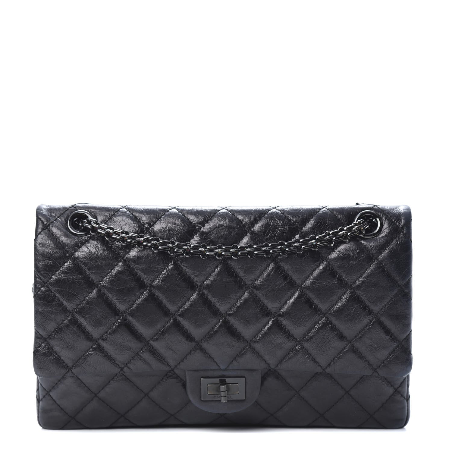 Chanel Aged Calfskin Quilted 2.55 Reissue 226 Flap So Black 1 of 16