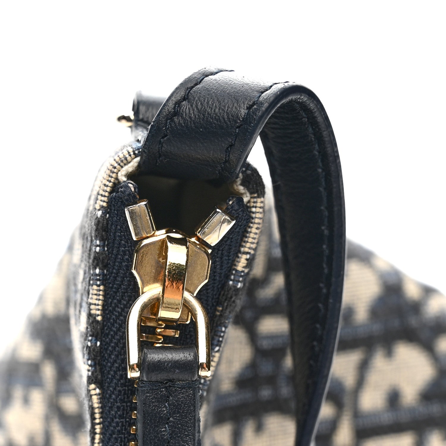 Christian Dior Oblique Medium Diortravel Nomad Pouch Blue 14 of 15