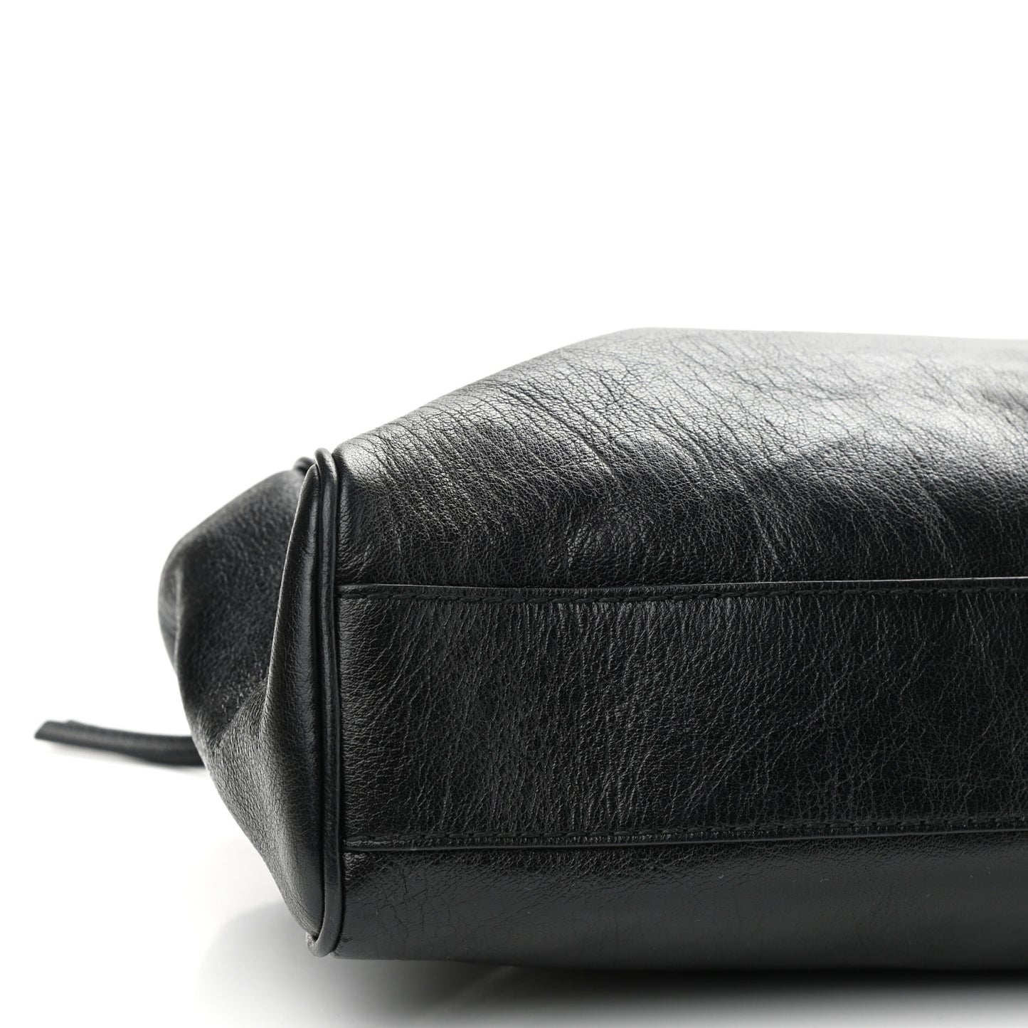 Calfskin Large Re(Belle) Top Handle Bag Black