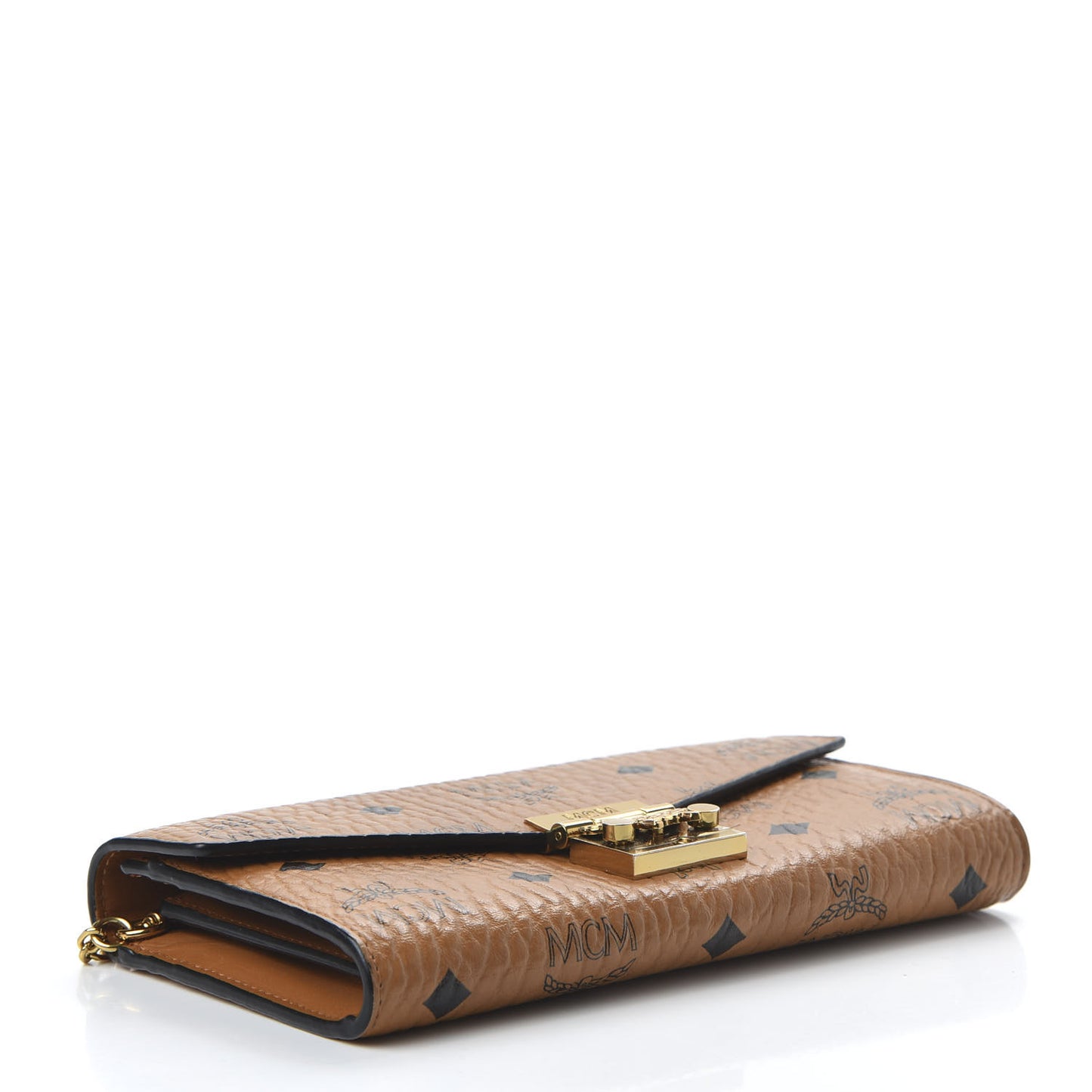 Visetos Large Patricia Wallet On Chain Cognac