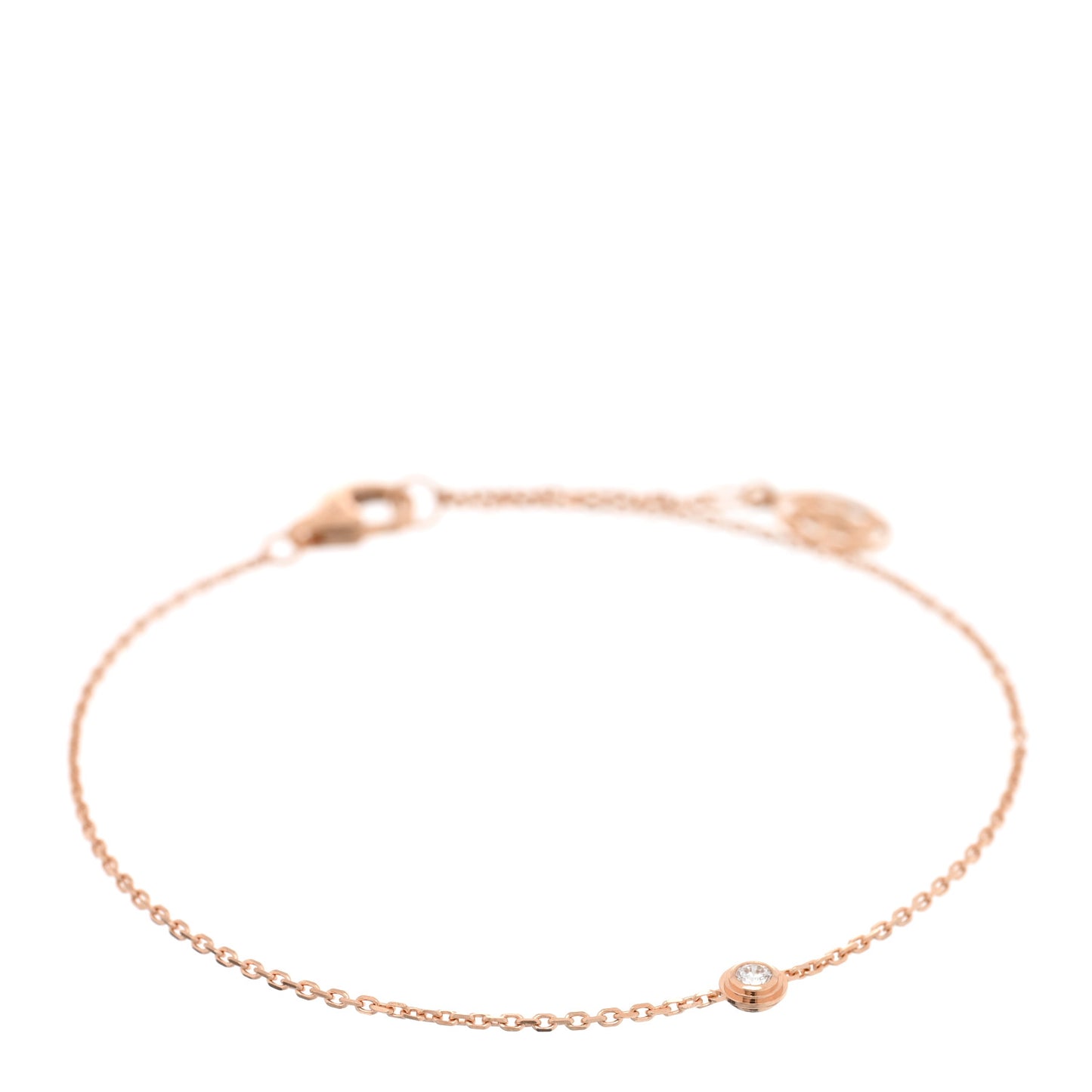 18K Pink Gold Diamond XS D'Amour Bracelet