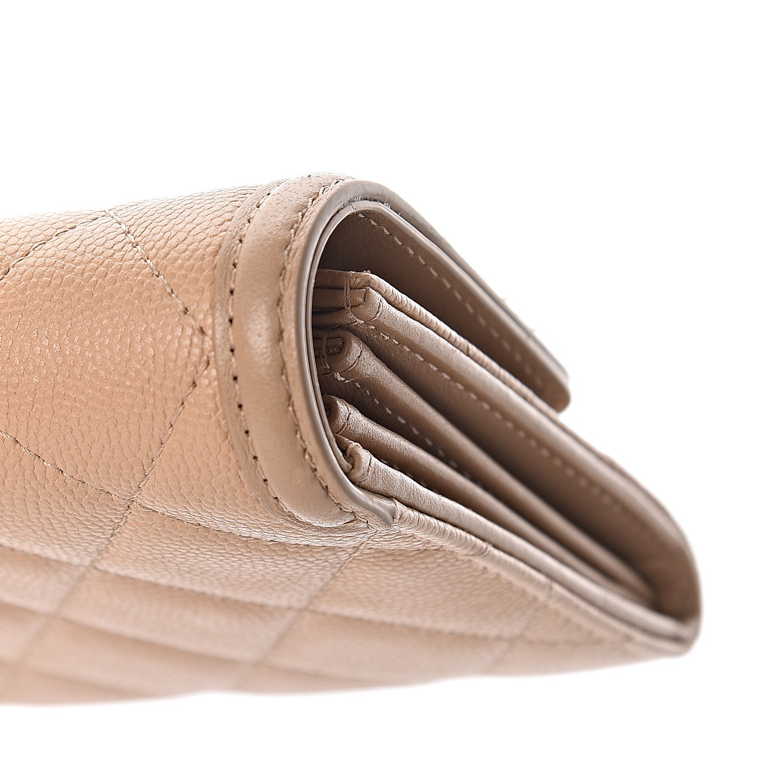 Chanel Caviar Quilted Medium Filigree Flap Wallet Beige 12 of 13