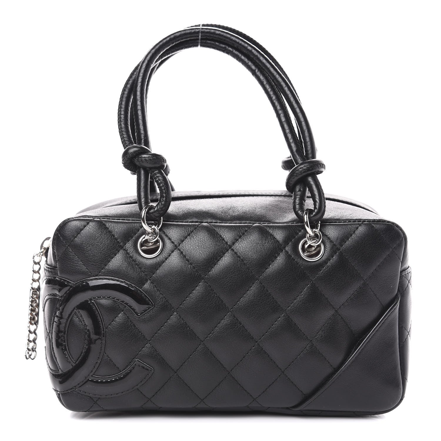 Chanel Calfskin Quilted Small Cambon Bowler Black 1 of 10
