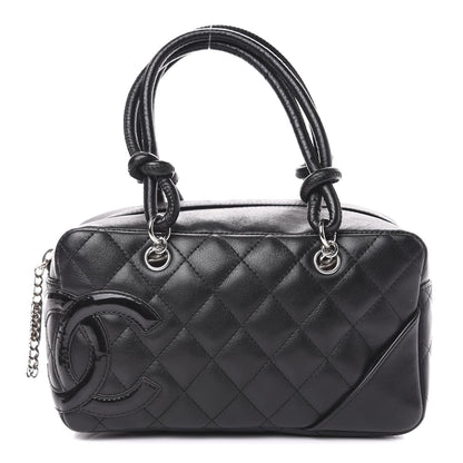 Chanel Calfskin Quilted Small Cambon Bowler Black 1 of 10