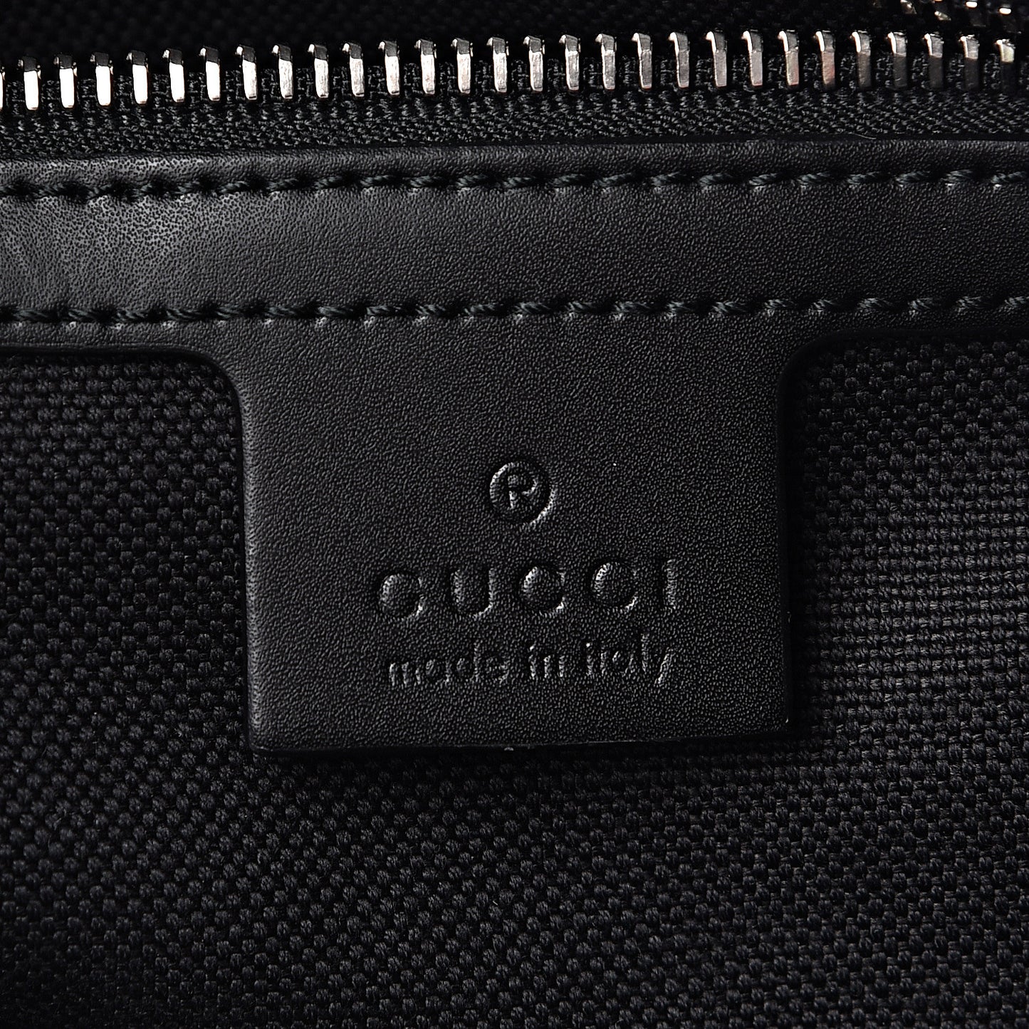 GG Supreme Monogram Appia Calfskin Web Flat Messenger Bag Black Grey