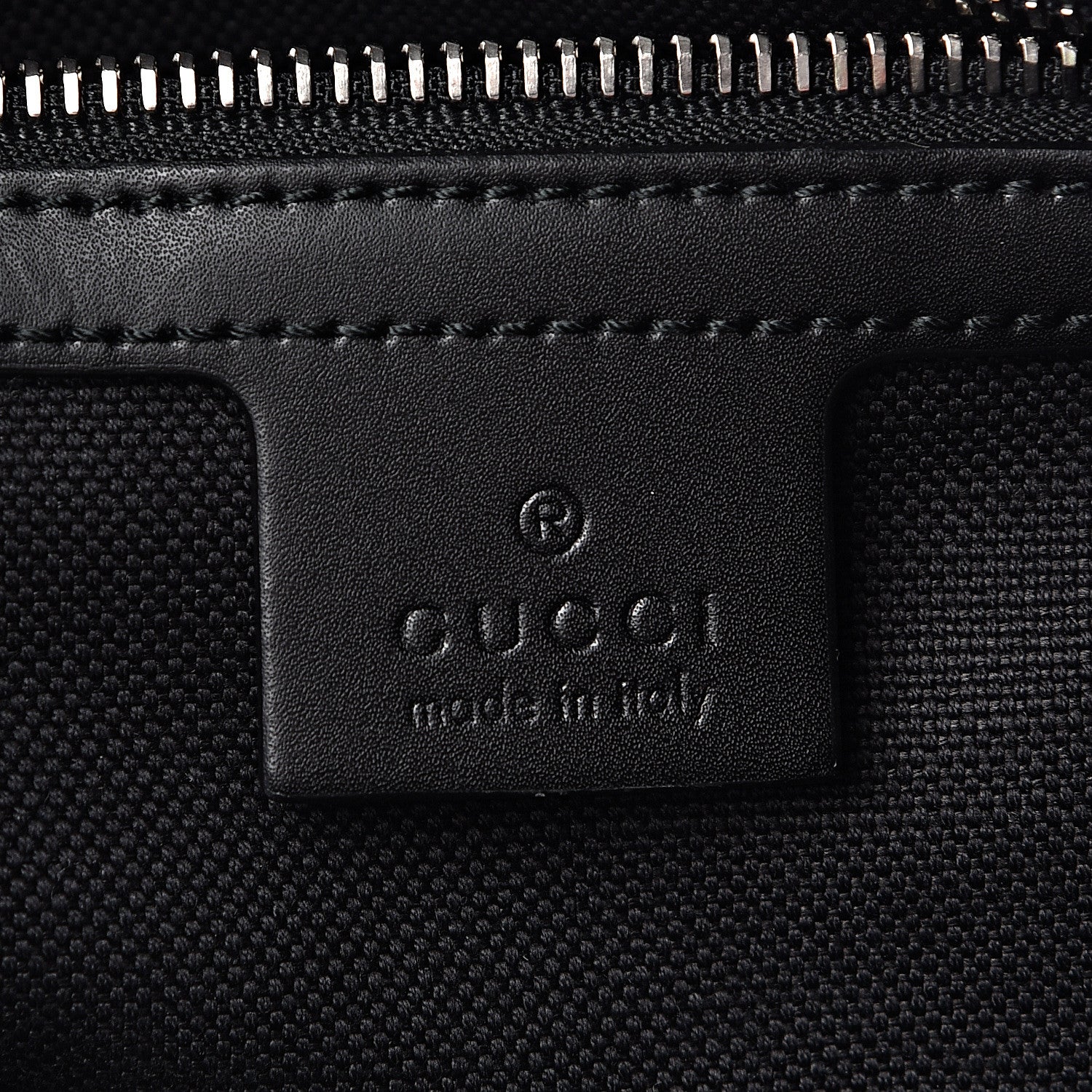 Gucci GG Supreme Monogram Appia Calfskin Web Flat Messenger Bag Black Grey 6 of 10