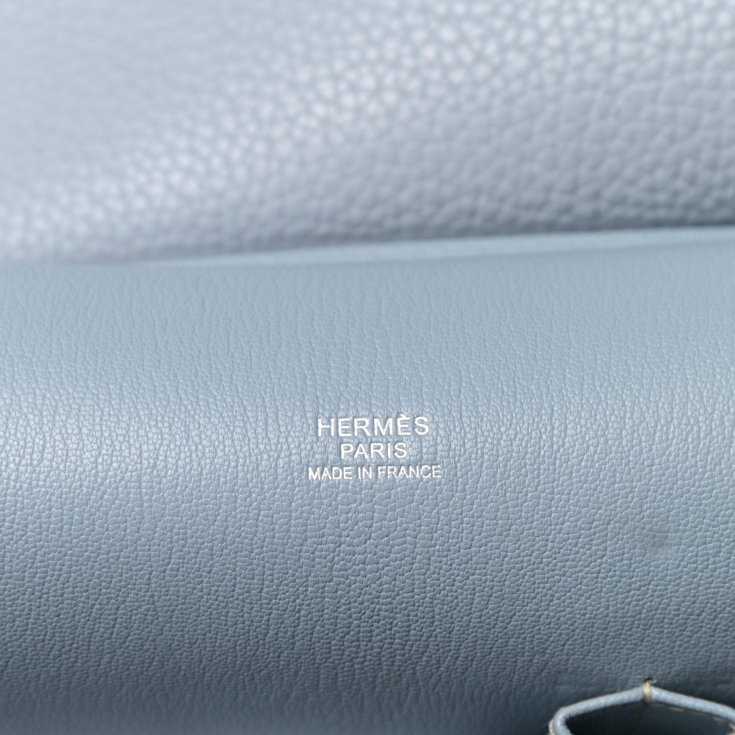 Hermes Taurillon Clemence Jypsiere 28 Bleu Lin 6 of 9