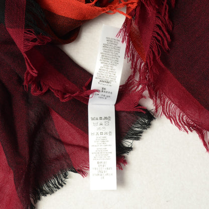 Burberry Merino Wool Mega Check Scarf Bright Russet 5 of 7