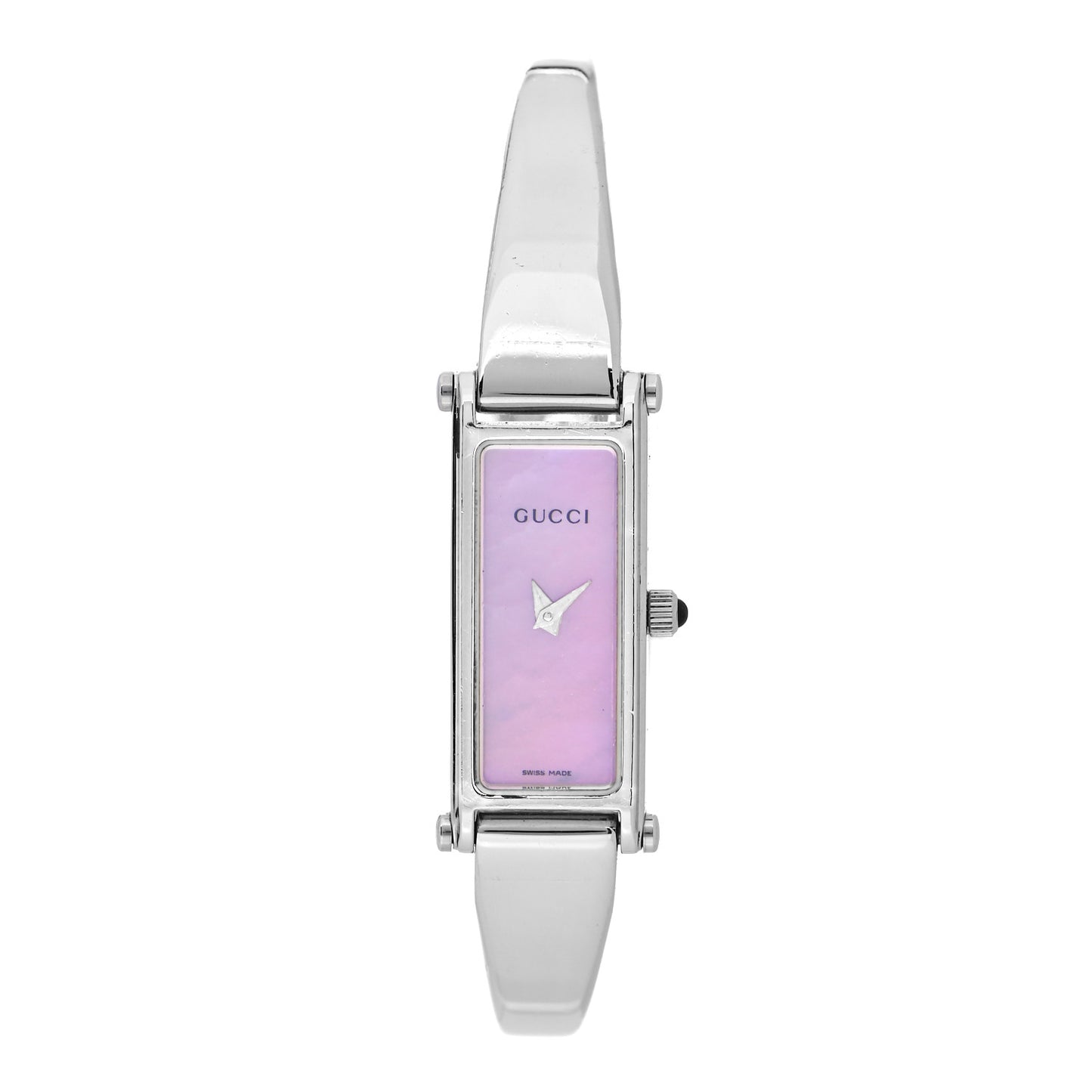 Stainless Steel Pink Mother of Pearl 12mm 1500L Horsebit Quartz Watch