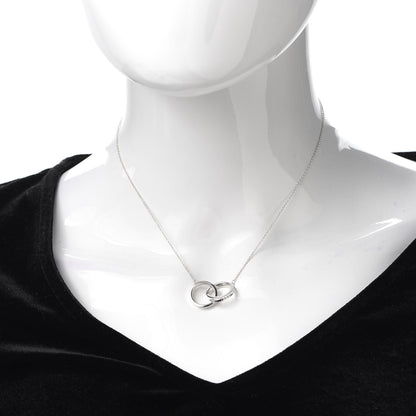 Tiffany Sterling Silver 1837 Interlocking Circles Pendant Necklace 2 of 6