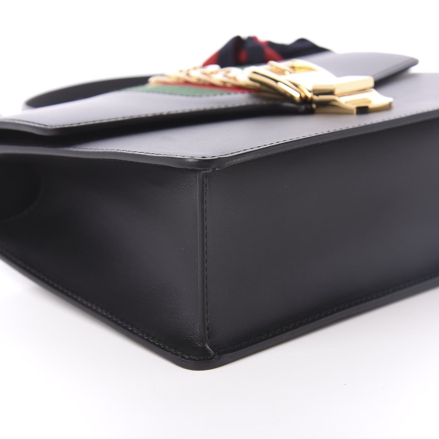Calfskin Small Sylvie Shoulder Bag Black
