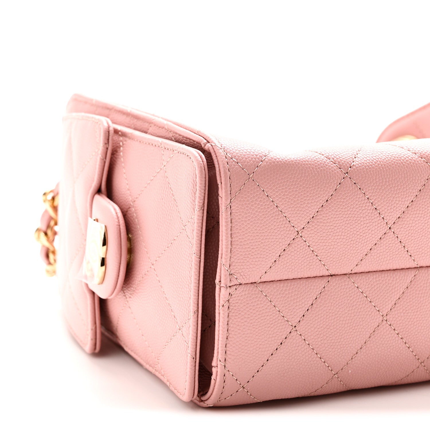 Chanel Caviar Quilted Mini Chanel 25 Handbag Rose 9 of 11