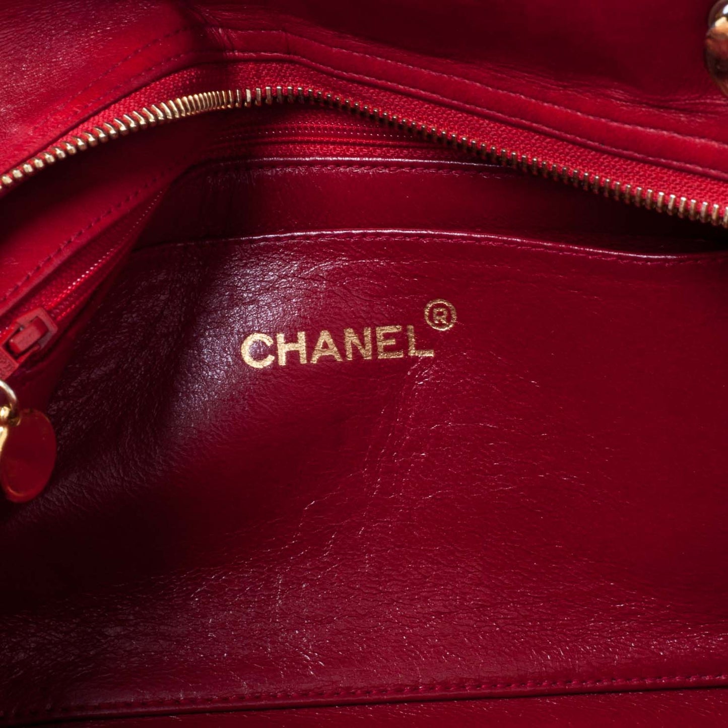 Lambskin Quilted Shoulder Bag Red