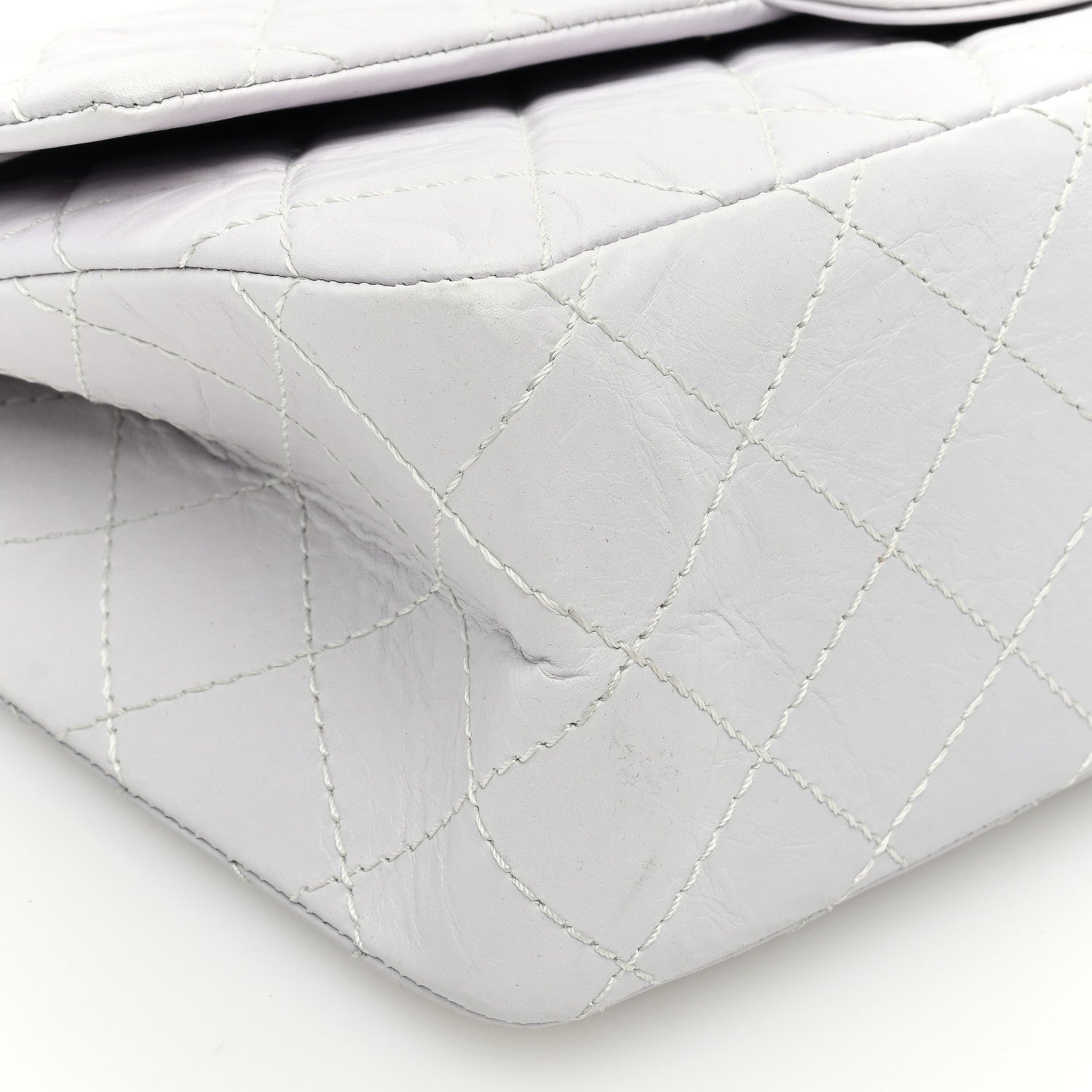 Chanel Aged Calfskin 2.55 Reissue 226 Flap White 9 of 10