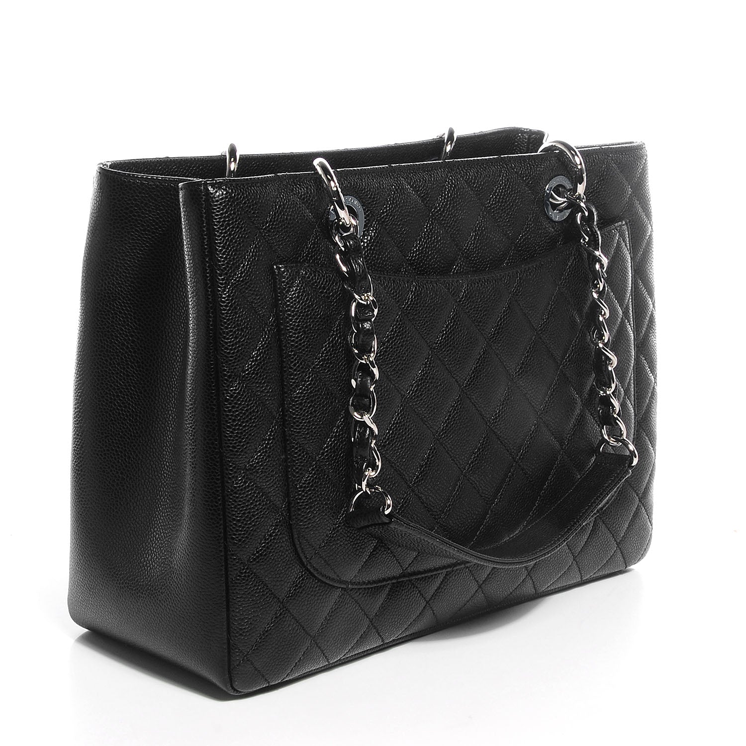 Chanel Caviar Grand Shopping Tote GST Black 3 of 7